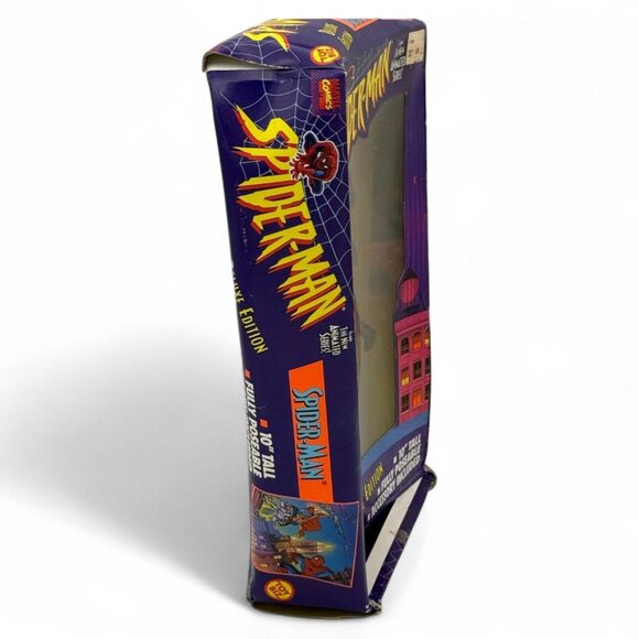 Toy Biz Spider-Man Deluxe Edition 10 Inch Poseable Figure Animated Series 1994 - Picture 4 of 5